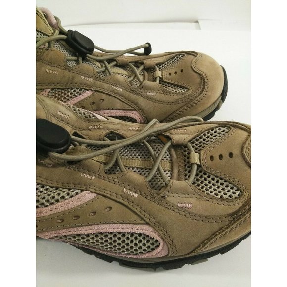 Women's Merrell Hiking Shoe Size 9 Tan and Pink - Picture 10 of 12